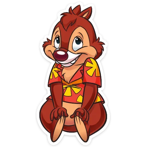 😀 Стикер «Чип и Дейл спешат на помощь&;» для Telegram