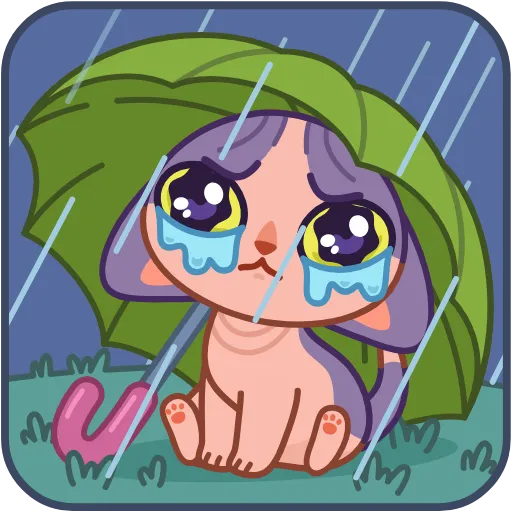 😢 Эмодзи «Кот Чира» для Telegram