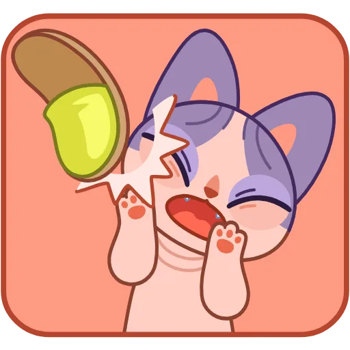 😵 Эмодзи «Кот Чира» для Telegram