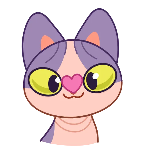 😍 Эмодзи «Кот Чира» для Telegram