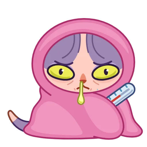 🤒 Эмодзи «Кот Чира» для Telegram