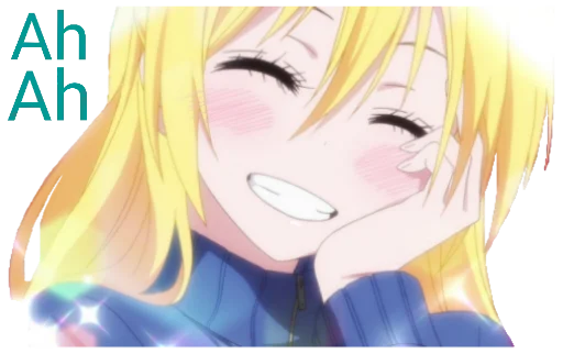 Стикерпак Chitoge (Nisekoi) для Telegram — скачать