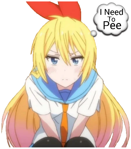 🚽 Стикер «Chitoge (Nisekoi)» для Telegram