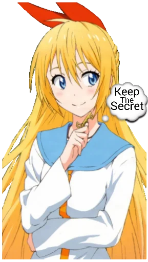 🤫 Стикер «Chitoge (Nisekoi)» для Telegram
