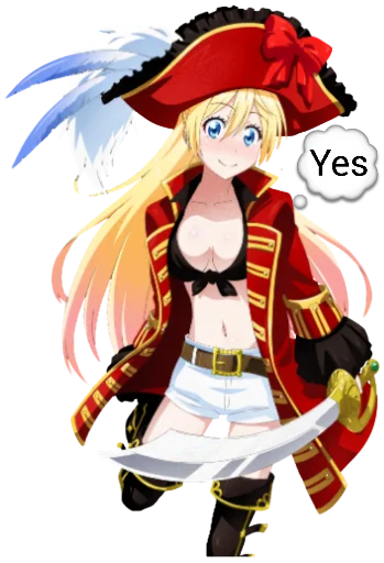 👍 Стикер «Chitoge (Nisekoi)» для Telegram