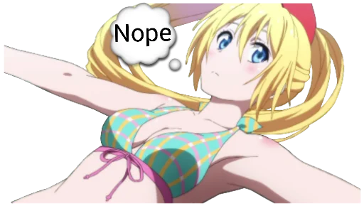 👎 Стикер «Chitoge (Nisekoi)» для Telegram