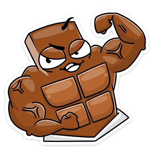 💪 Стикер «Чоко тает» для Telegram