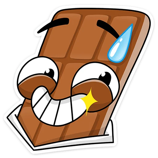 😁 Стикер «Чоко тает» для Telegram