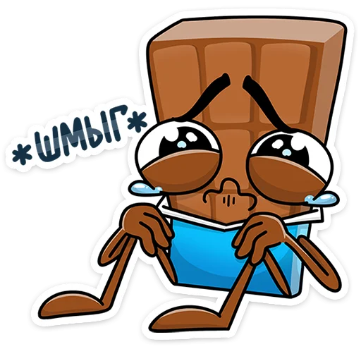 😭 Стикер «Чоко тает» для Telegram