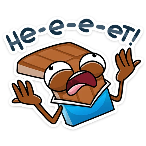😩 Стикер «Чоко тает» для Telegram