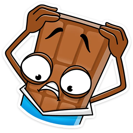 😳 Стикер «Чоко тает» для Telegram