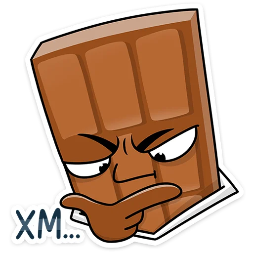 🤔 Стикер «Чоко тает» для Telegram