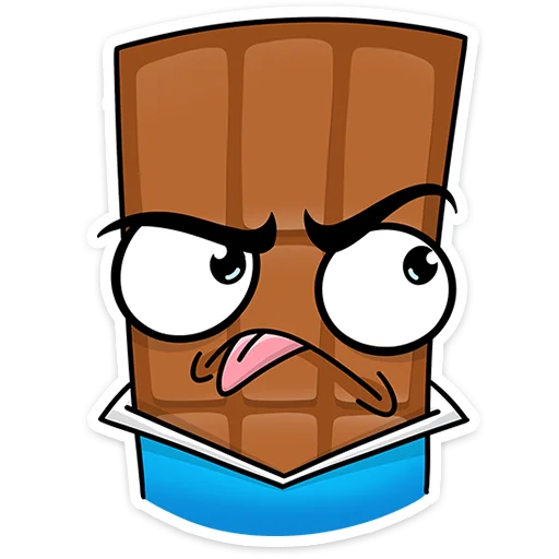 😝 Стикер «Чоко тает» для Telegram