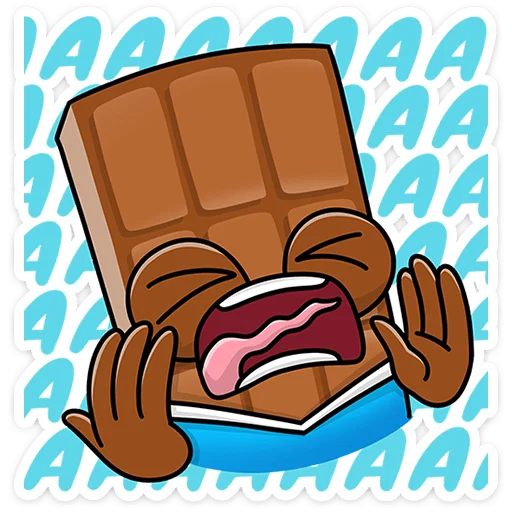 😱 Стикер «Чоко тает» для Telegram