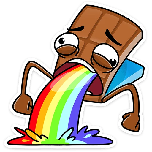 🤮 Стикер «Чоко тает» для Telegram