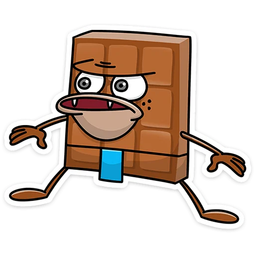 😱 Стикер «Чоко тает» для Telegram