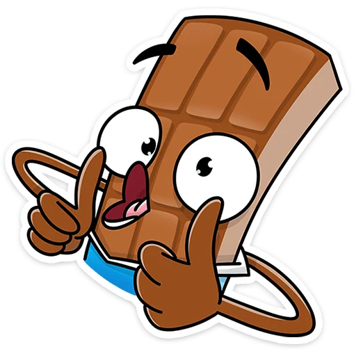 👍 Стикер «Чоко тает» для Telegram