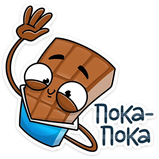 🤚 Стикер «Чоко тает» для Telegram