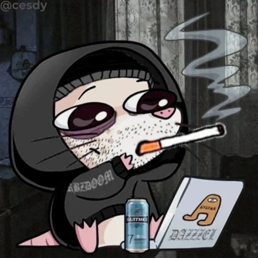 🚬 Стикер «Персонажи ВК в жизни» для Telegram