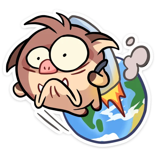 🚀 Стикер «Чпоньк» для Telegram