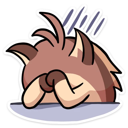 ☹ Стикер «Чпоньк» для Telegram