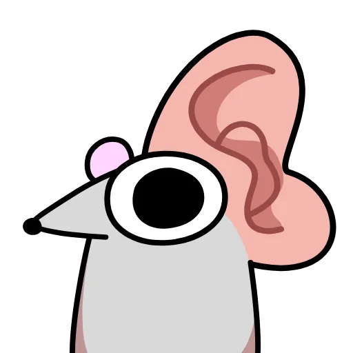 👂 Эмодзи «Крысюк, к доске&;» для Telegram