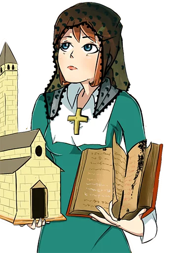 😇 Стикер «Christ-chan» для Telegram