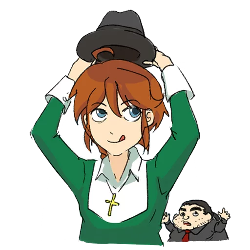 🤠 Стикер «Christ-chan» для Telegram