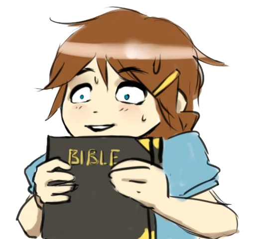 😊 Стикер «Christ-chan» для Telegram