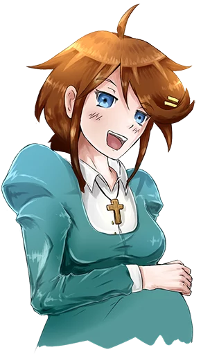 😃 Стикер «Christ-chan» для Telegram