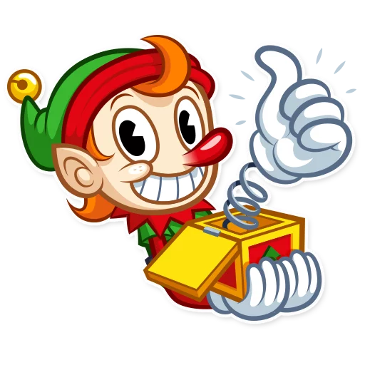 👍 Стикер «Christmas Elf» для Telegram