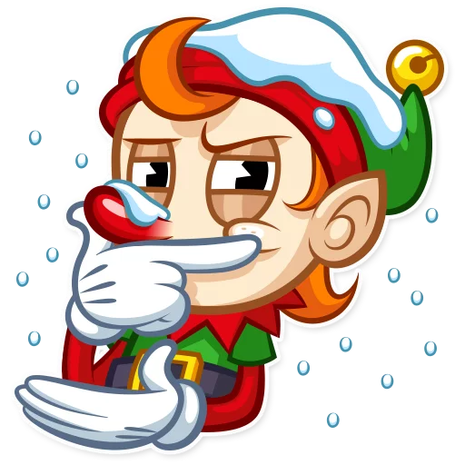 🤔 Стикер «Christmas Elf» для Telegram