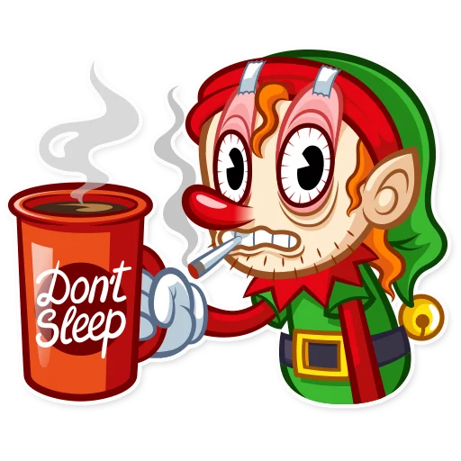 😞 Стикер «Christmas Elf» для Telegram