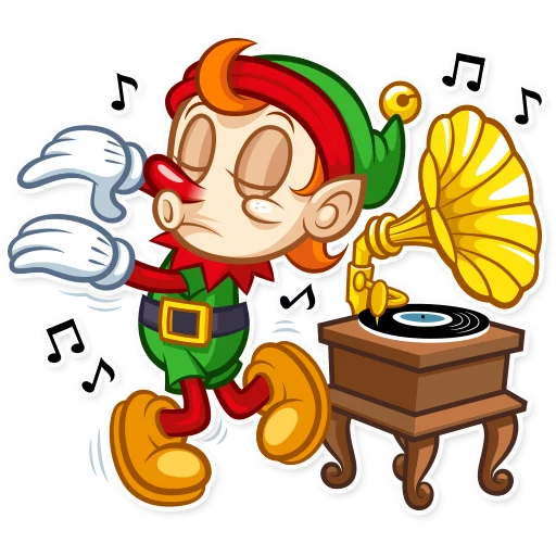 💃 Стикер «Christmas Elf» для Telegram
