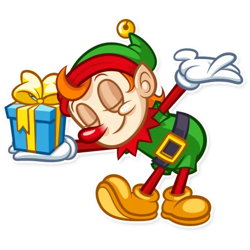 ☺️ Стикер «Christmas Elf» для Telegram