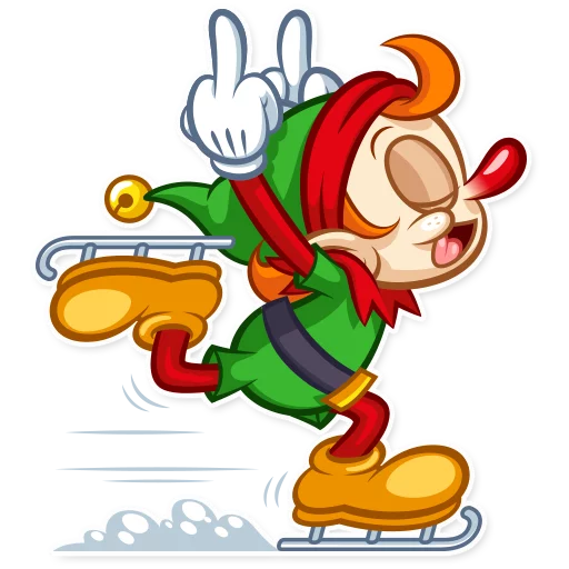 🖕 Стикер «Christmas Elf» для Telegram