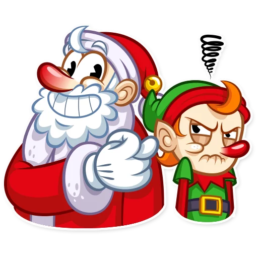 😤 Стикер «Christmas Elf» для Telegram
