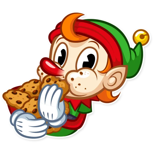🍽 Стикер «Christmas Elf» для Telegram