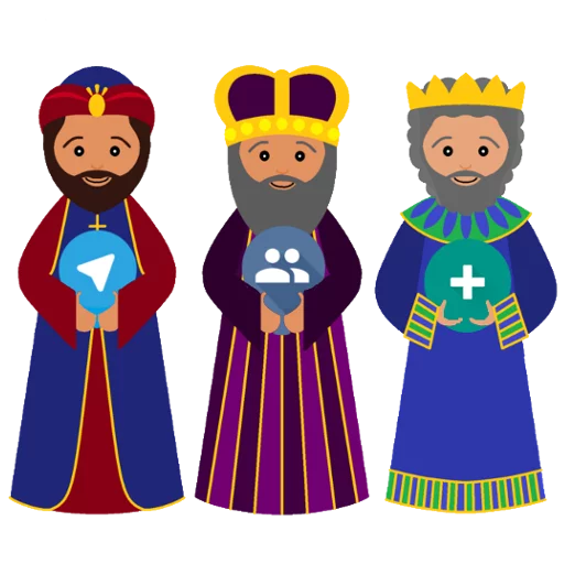 🐪 Стикер «Christmas Telegram» для Telegram