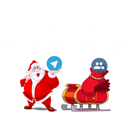 🎉 Стикер «Christmas Telegram» для Telegram