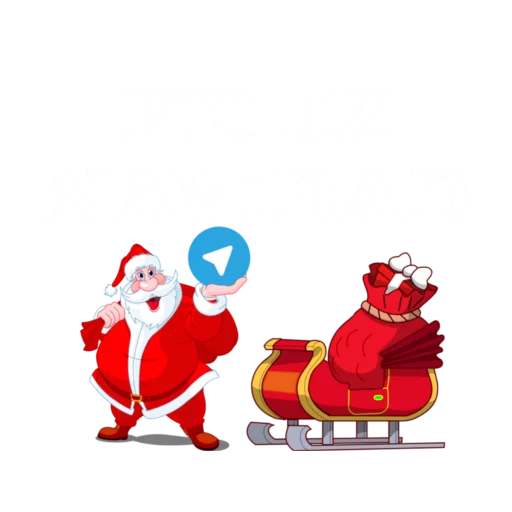 🎊 Стикер «Christmas Telegram» для Telegram