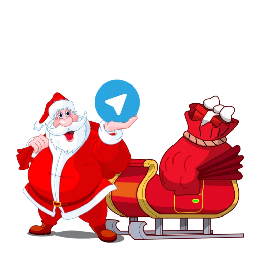 🎁 Стикер «Christmas Telegram» для Telegram