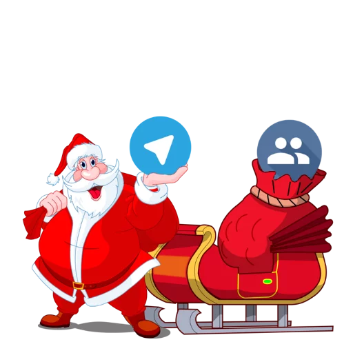 🎁 Стикер «Christmas Telegram» для Telegram