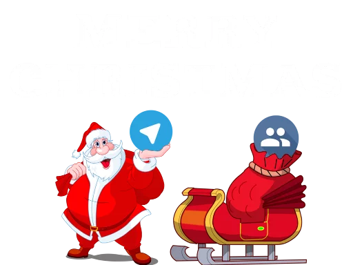 🎉 Стикер «Christmas Telegram» для Telegram