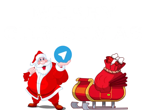 🎉 Стикер «Christmas Telegram» для Telegram