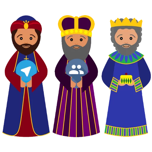 🐪 Стикер «Christmas Telegram» для Telegram