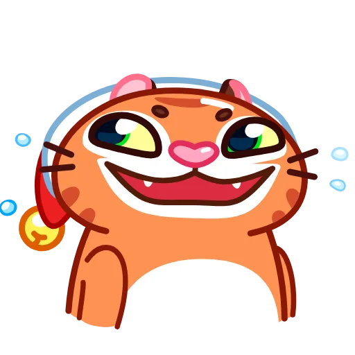 Стикерпак Christmas Tiger для Telegram — скачать