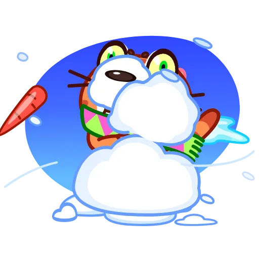 🥶 Стикер «Christmas Tiger» для Telegram