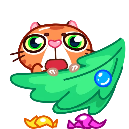 😨 Стикер «Christmas Tiger» для Telegram