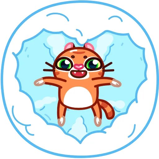 🥰 Стикер «Christmas Tiger» для Telegram